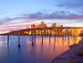 CIty of Miami Florida, summer sunset panorama Royalty Free Stock Photo