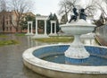 City Mineralnye Vody, fountain on Karl Marx prospect Royalty Free Stock Photo