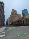 City of minneapolis city downton skyline on cloudy day