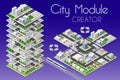 City module creator Royalty Free Stock Photo