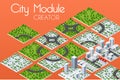 City module creator Royalty Free Stock Photo