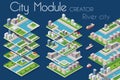 City module creator Royalty Free Stock Photo