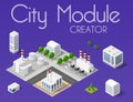 City module creator Royalty Free Stock Photo