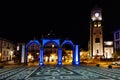 Portas de Cidade in Ponta Delgada night view Royalty Free Stock Photo