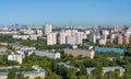 The city of Moscow from a bird\'s-eye view