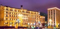 The Hotel ` national `. Manege square, Russia.City the Moscow .