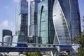 City the Moscow region,Bagration Bridge.center Moscow-city Presnensky district