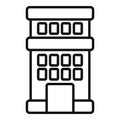 City multistory building icon outline vector. Area plan city Royalty Free Stock Photo