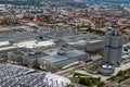 City of Munich with BMW Headquarters and Factory