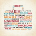 City names Bag Design