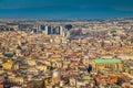 City of Naples at sunset, Campania, Italy Royalty Free Stock Photo