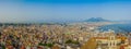 City of Napoli with Mount Vesuvius at sunset, Campania, Italy Royalty Free Stock Photo