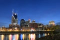 City of Nashville in Early Evening Royalty Free Stock Photo