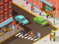 City Navigation Isometric Set