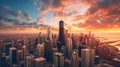 City that never sleeps: chicago Royalty Free Stock Photo