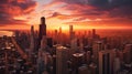 City that never sleeps: chicago Royalty Free Stock Photo