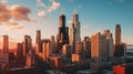 City that never sleeps: chicago Royalty Free Stock Photo