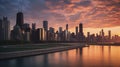 City that never sleeps: chicago Royalty Free Stock Photo