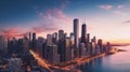 City that never sleeps: chicago Royalty Free Stock Photo