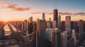 City that never sleeps: chicago skyline Royalty Free Stock Photo