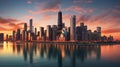 City that never sleeps: chicago skyline Royalty Free Stock Photo