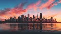 City that never sleeps: chicago skyline Royalty Free Stock Photo