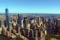 The city of New York is a bird\'s-eye view. Skyscrapers of the ci