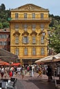 City of Nice - Old building in the Cours Saleya Royalty Free Stock Photo