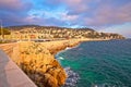 City of Nice waterfront and harbor sunset view Royalty Free Stock Photo