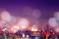 City nightlife, blur bokeh background Royalty Free Stock Photo