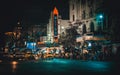 city at night in India (kolkata) Royalty Free Stock Photo