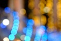 City night lights blurred bokeh Royalty Free Stock Photo