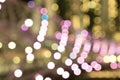 City night lights blurred bokeh soft tone Royalty Free Stock Photo