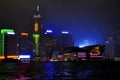 City night view of Hong Kong