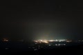 City night view from view point on the top of mountain Royalty Free Stock Photo