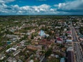 City of Oboyan, Kursk region, aerial view