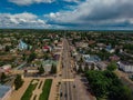 City of Oboyan, Kursk region, aerial view