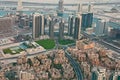 City from the observation deck Burj Khalifa Royalty Free Stock Photo