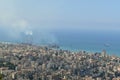 City of Kaslik on the mediterranee, Lebanon Royalty Free Stock Photo