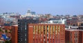 City with old and new architecture in liverpool top view from Wheel of Liverpool Royalty Free Stock Photo