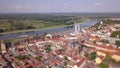 City of Osijek aerial panoramic view