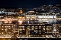 The city of Oslo, the capital of Norway, night photos Royalty Free Stock Photo