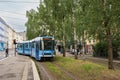 The city of Oslo has an extensive transportation infrastructure system Royalty Free Stock Photo