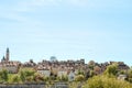 City over the river. Warsaw over the Vistula. The old town is the Polish and Viennese Boulevards. Old and owen parts of the city. Royalty Free Stock Photo