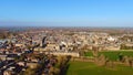 City of Oxford and Christ Church University - aerial view Royalty Free Stock Photo