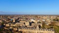 City of Oxford and Christ Church University - aerial view Royalty Free Stock Photo