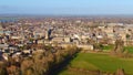 City of Oxford and Christ Church University - aerial view Royalty Free Stock Photo