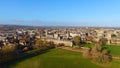 City of Oxford and Christ Church University - aerial view Royalty Free Stock Photo