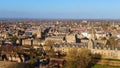 City of Oxford and Christ Church University - aerial view Royalty Free Stock Photo