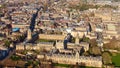 City of Oxford and Christ Church University - aerial view Royalty Free Stock Photo